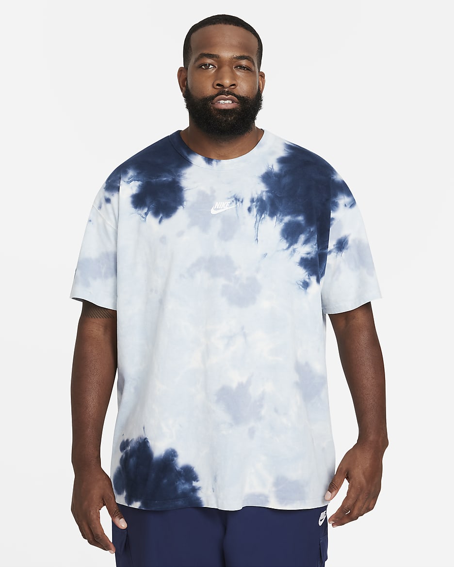 Nike blue tie dye shirt on sale